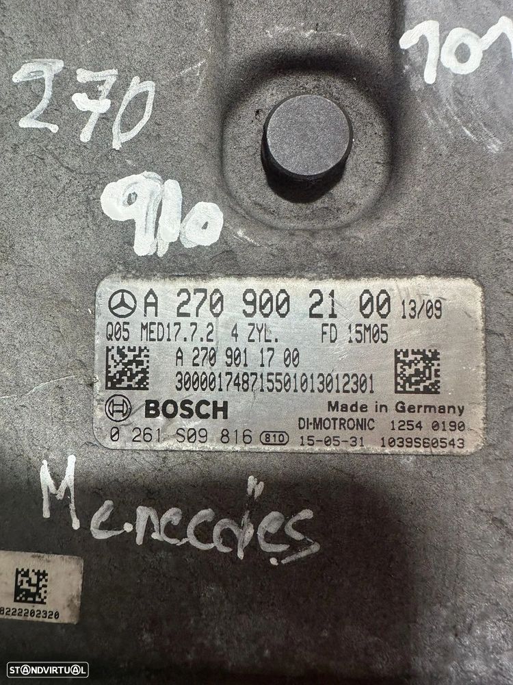 .Centralina Motor Bosch Mercedes Benz A2709002100 0261S09816 MED 17.7.2 - 6