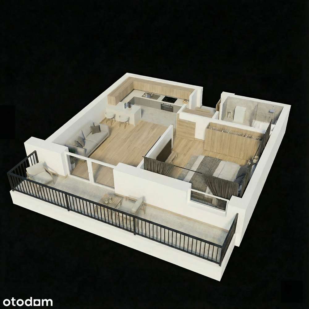 Apartament 12 - 35.47m2 + balkon 7.19m2 - Łódzka 166 Częstochowa