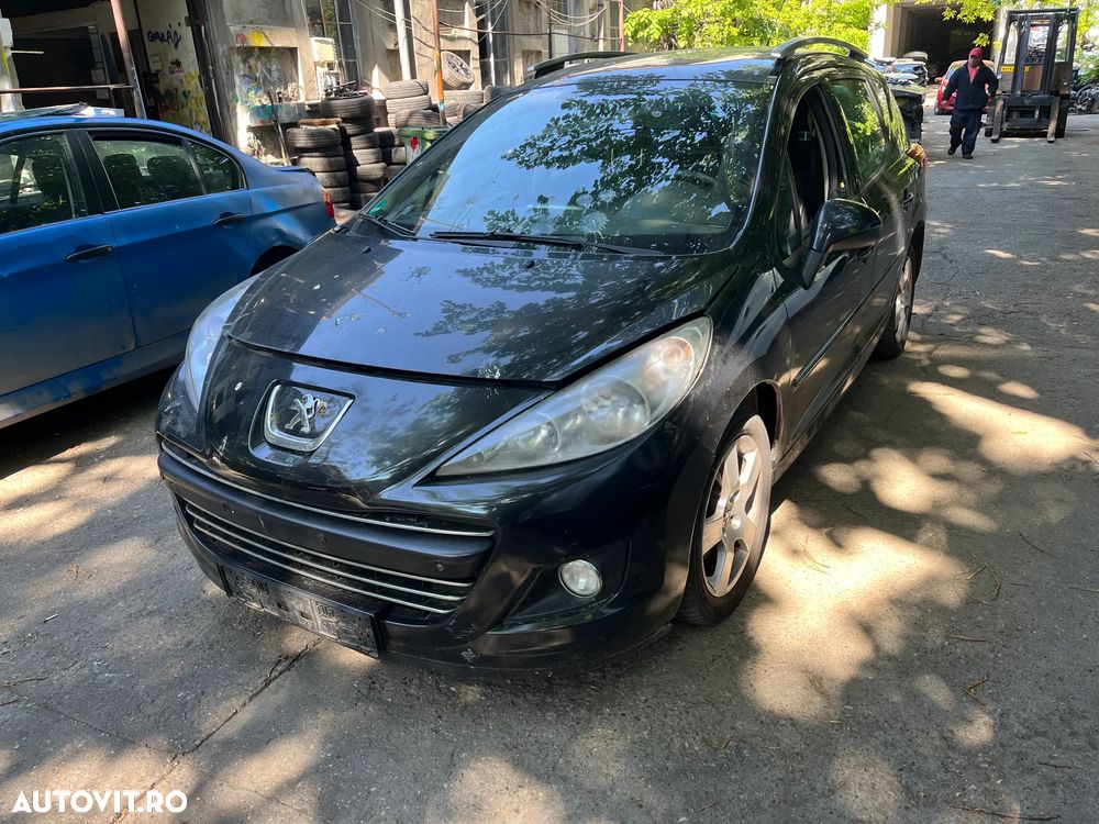 Bara fata completa Peugeot 207 facelift 2010 negru model cu proiectoare - 8