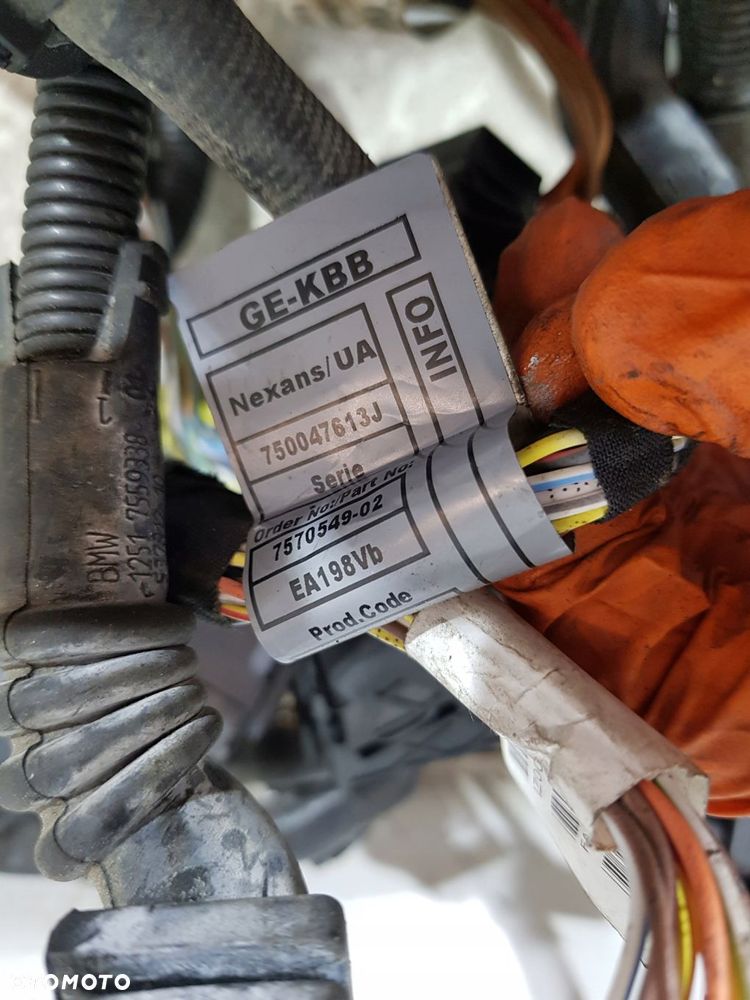 wiązka instalacja silnika 7570549 bmw e90 e91 lci eur 2.0b n43b20ay - 13