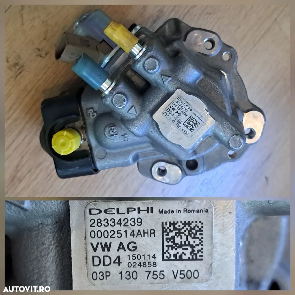 Turbina turbo turbosuflanta garrett 2,0 tdi vw volkswagen transporter T5 T6 7H audi A3 A8 2009-2015 crafter amarok dupa 2010 pompa inalta presiune delphi 1,2 tdi SKODA Fabia Praktika Roomster VW Polo - 7