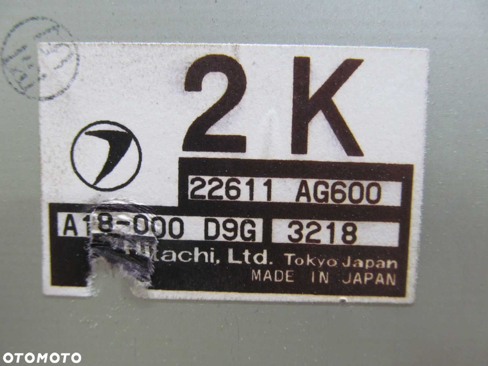 SUBARU FORESTER SG II 2.0 KOMPUTER STEROWNIK SILNIKA 22611-AG600 A18-000D9G - 4