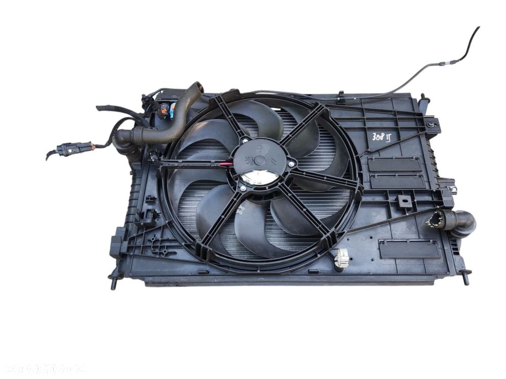 KOMPLET CHŁODNIC CHŁODNICE WENTYLATOR PEUGEOT 308 II T9 1.2 THP 2013-2017 - 1