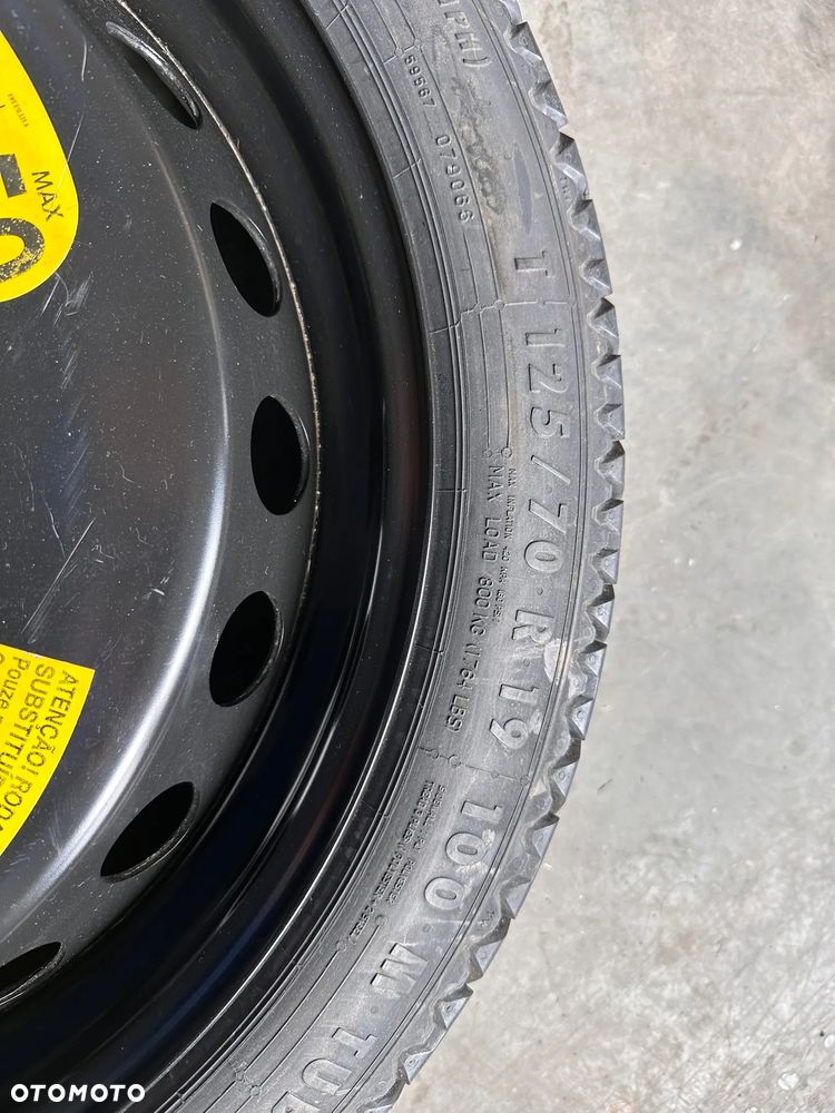 Koło dojazdowe Audi A4 B9 8W 8W0601027B 8W0601027 125/70 R19 - 4