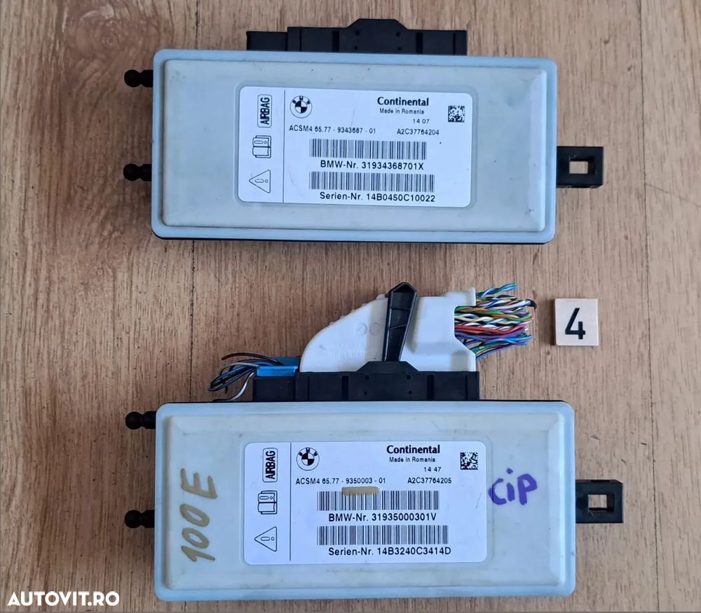 Modul calculator airbag Original BMW F20+LCI F30 LCI F32+LCI F07+LCI F06+LCI F01 LCI F25 FF26 F15 F16 - 1