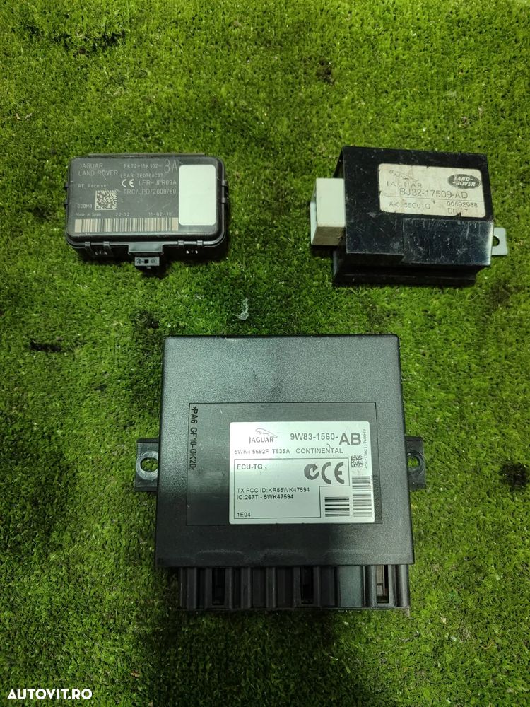 MODUL RECEPTOR KEYLESS JAGUAR F-PACE X761 2016-2020 + MODUL STERGATOR LAND ROVER DISCOVERY 3 2005-2009 + MODUL CONFORT JAGUAR XF X250 2009-2015 COD OEM 5E0760C07 FK72-15K602-BA / BJ32-17509-AD / 9W83-1560-AB - 5