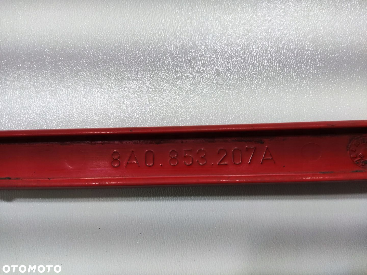 LISTWA POD LAMPĘ PRZÓD LEWA AUDI 80 1991-1996 8A0853207A - 4