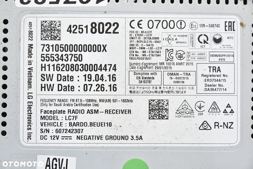 radioodtwarzacz nawigacja * opel corsa e 42518022 - 4