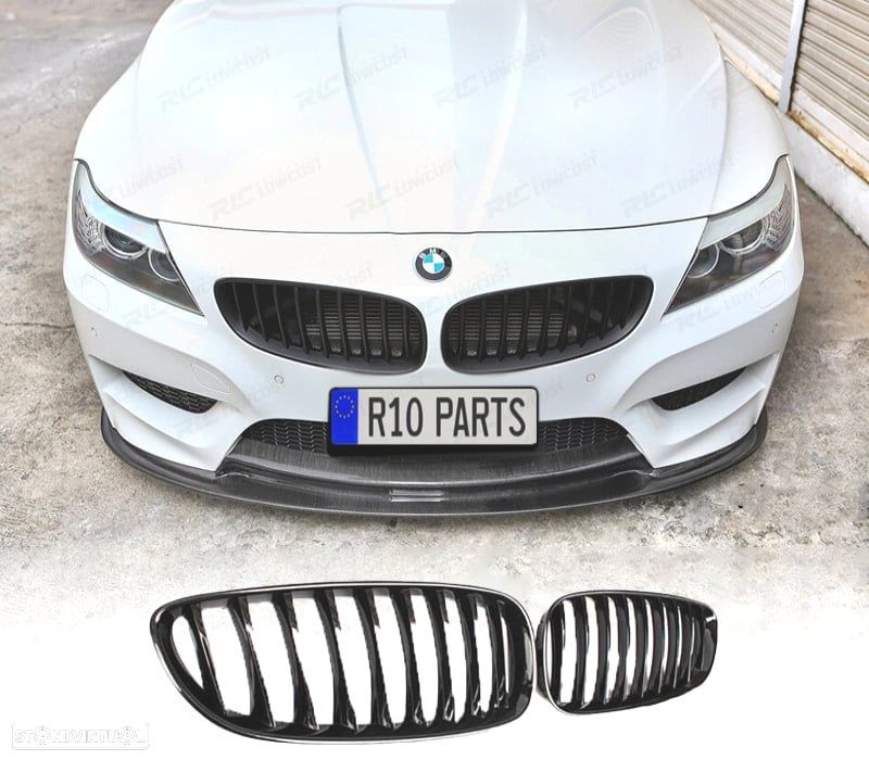 GRELHA FRONTAL BMW Z4 E89 09- ROADSTER COUPE LOOK M PRETO BRILHO - 1