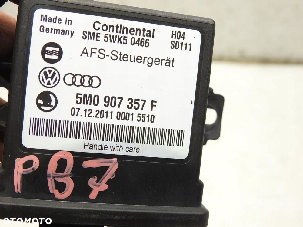 MODUŁ STEROWNIK ŚWIATEŁ VW PASSAT B7 5M0907357F 5WK50466 - 2