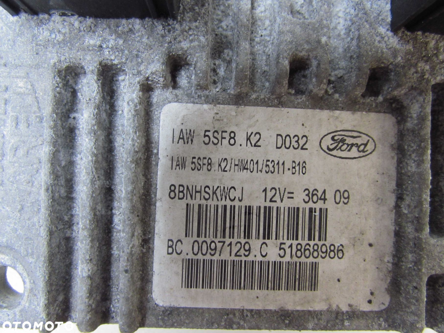 FORD KA MK2 II 1.2 KOMPUTER STEROWNIK SILNIKA 51868986 IAW5SF8K2 08-16 - 4