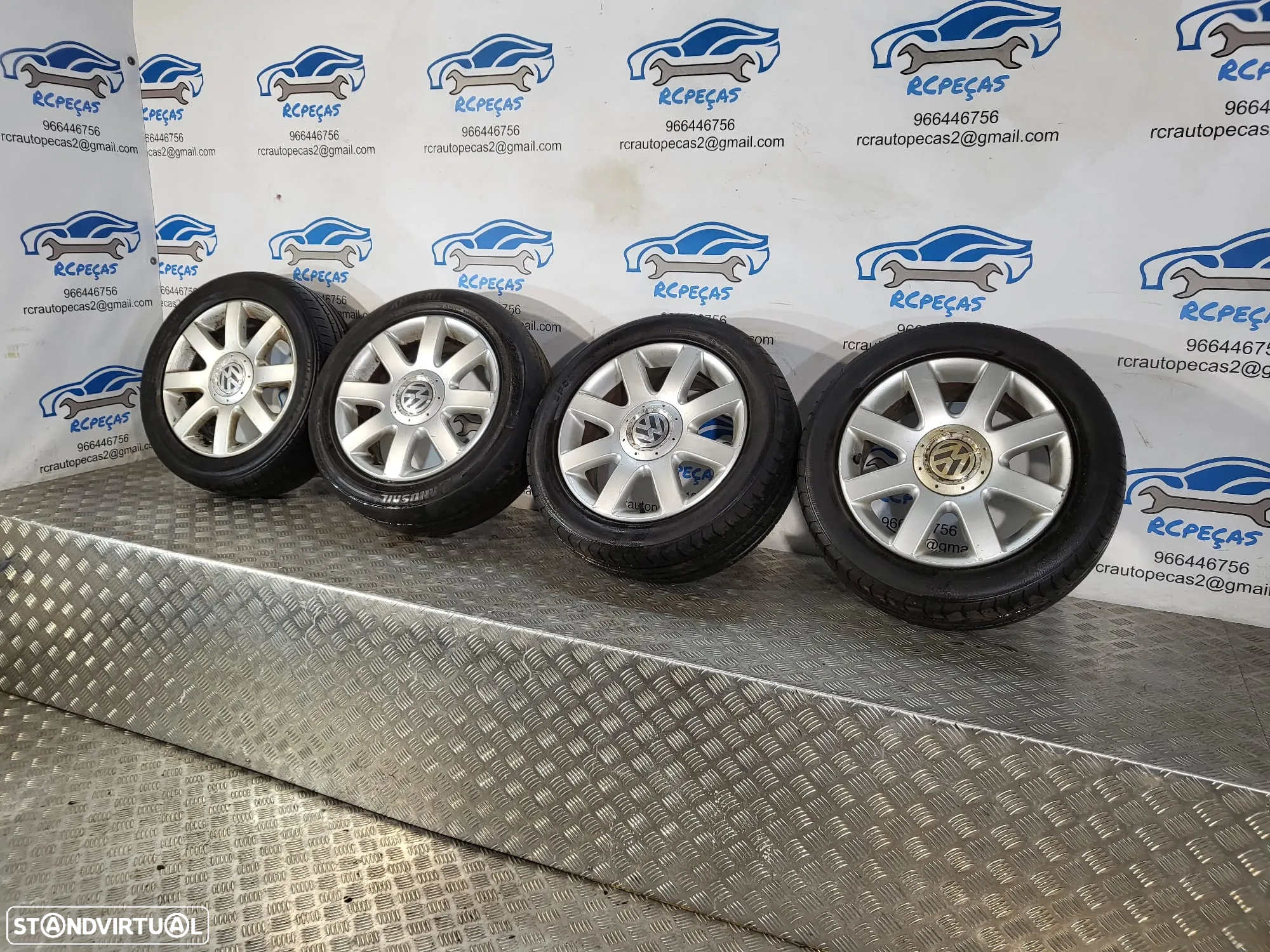 Conjunto Jantes 16 Originais VW Touran 6.5J ET50 5x112 1K0601025R - 4