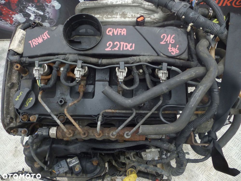 SILNIK FORD TRANSIT 2.2 TDCI QVFA 216 TYS 08r.  UKŁ. WTRYSKOWY - 2