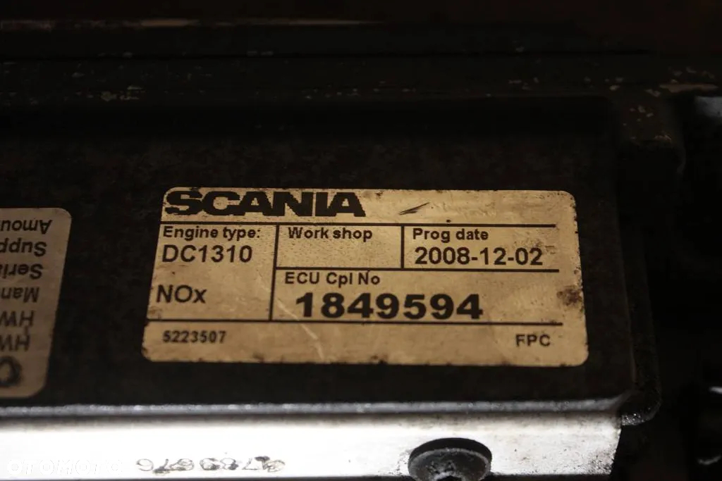 # SCANIA R 440 XPI DC1310 KOMPUTER STEROWNIK SILNIKA ECU 1790634 1790633 1849594 - 3