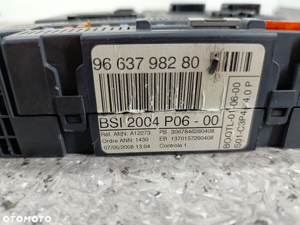 MODUŁ BSI PEUGEOT 207 9663798280 VALEO 1.4 HDI - 3