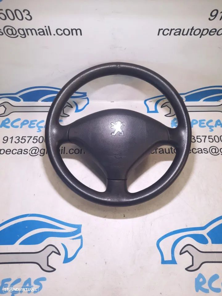 VOLANTE GUIADOR COMPLETO ORIGINAL PEUGEOT 307 AIRBAG 96345022 4109AR 96345028ZR - 9