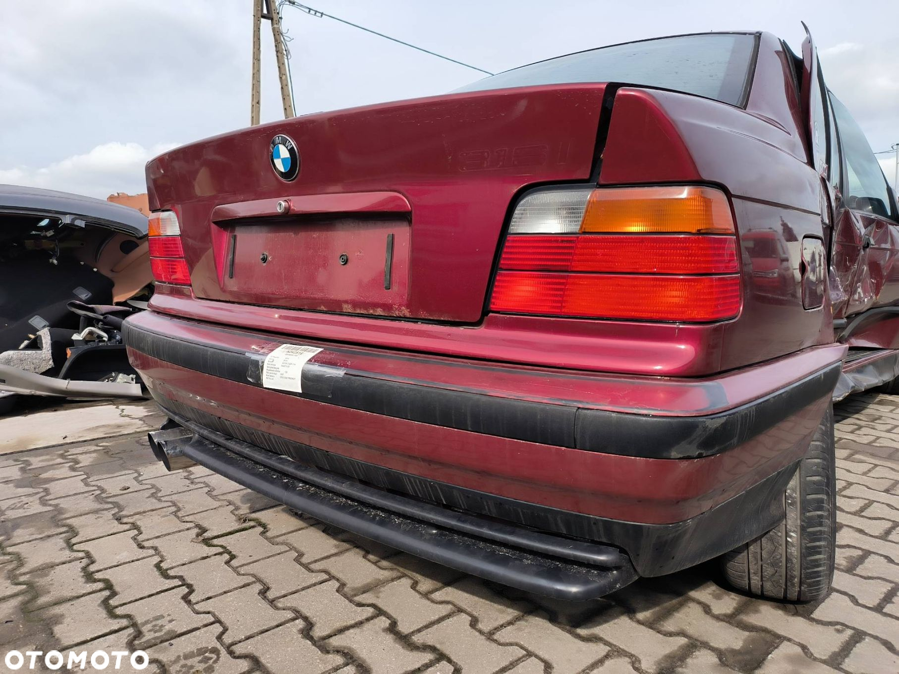 ZDERZAK TYŁ BMW SERIA 3 E36 316i CALYPSOROT METALLIC - 4