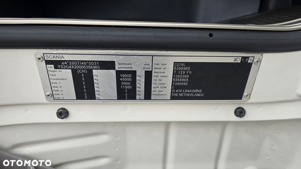 Scania G410 Euro 6  bez EGR 4x2 chłodnia full air kurierka rama do zabudowy import Szwajcaria piękny stan! - 23