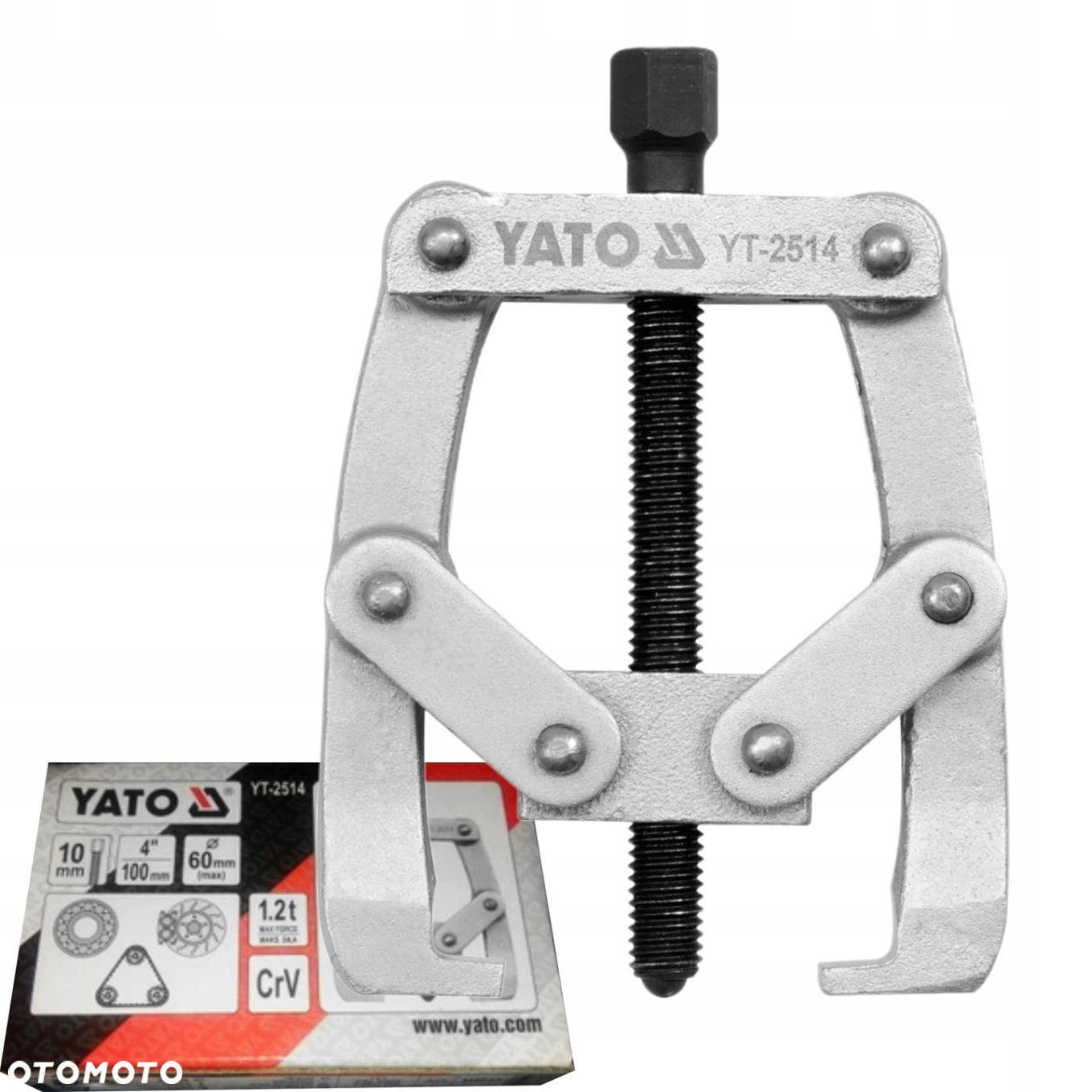 YATO ŚCIĄGACZ DWURAMIENNY Z OGRANICZNIKIEM 100 MM - 7