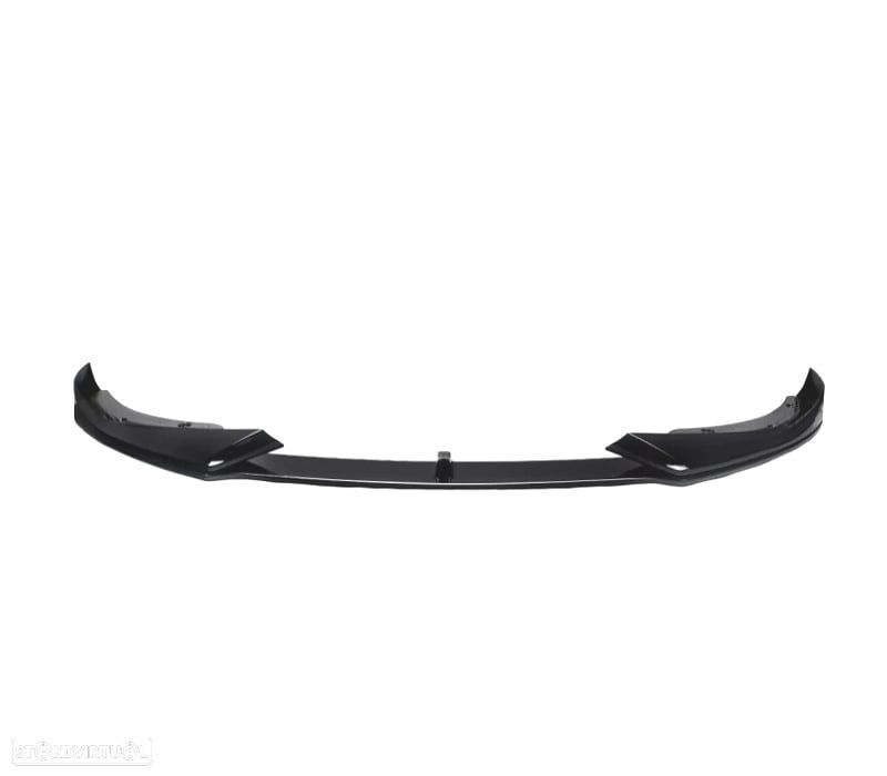 SPOILER LIP FRONTAL BMW G22 2P 20- LOOK M4 AC PRETO BRILHANTE - 2