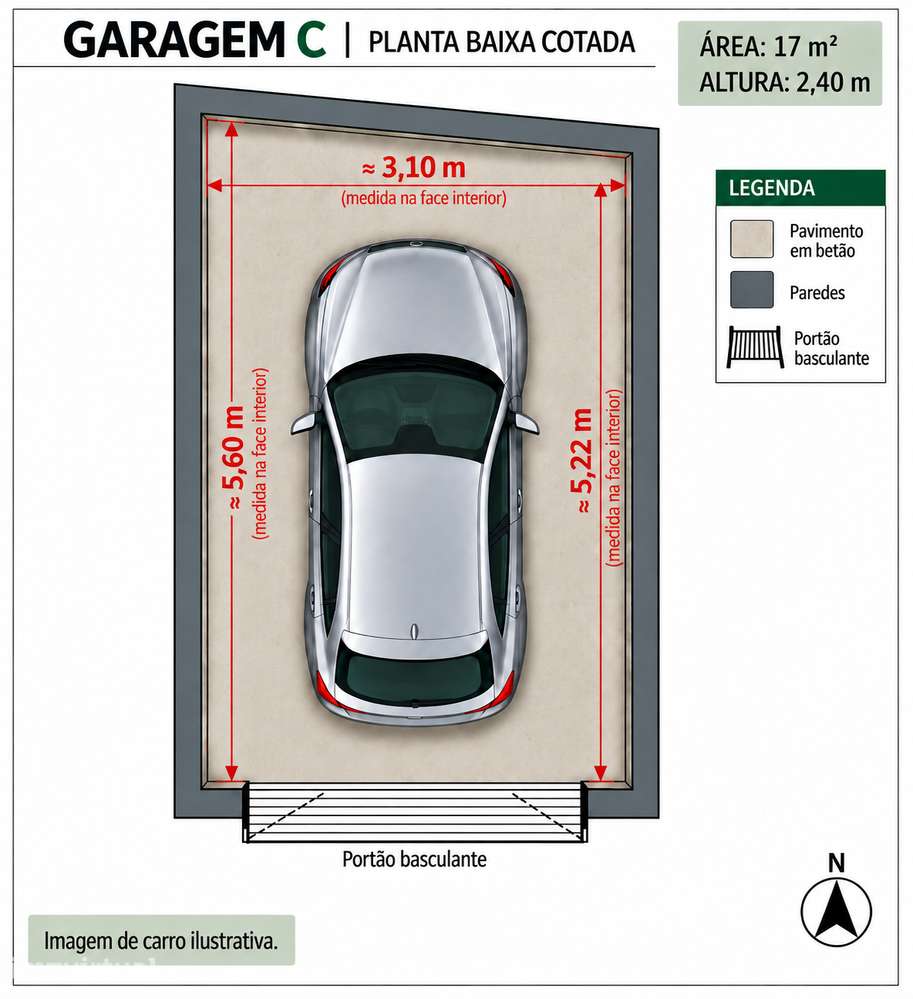 GARAGEM À VENDA NO CENTRO DA FIGUEIRA DA FOZ (GARAGEM C) - Grande imagem: 4/4