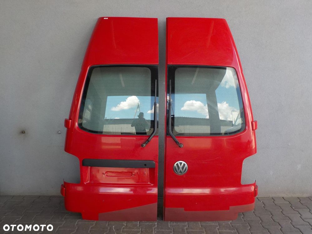 VW T5 T6 DRZWI SKRZYDEŁKOWE TYŁ TYLNE PRAWE LEWE SZYBA WYSOKIE - 1