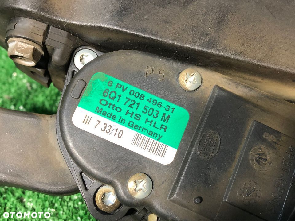 VW VOLKSWAGEN POLO V 6R 1.6 TDI CAY PEDAŁ HAMULCA GAZY PODSTAWA STELAŻ PEDAŁÓW - 4