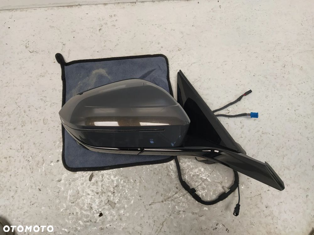 BMW 7 G70 LUSTERKO ZEWNĘTRZNE PRAWE ASFERYCZNE ASYSTENT FOTOCHROM KAMERA 9+8+1 PIN KOMPLETNE UK ORYGINAŁ - 8