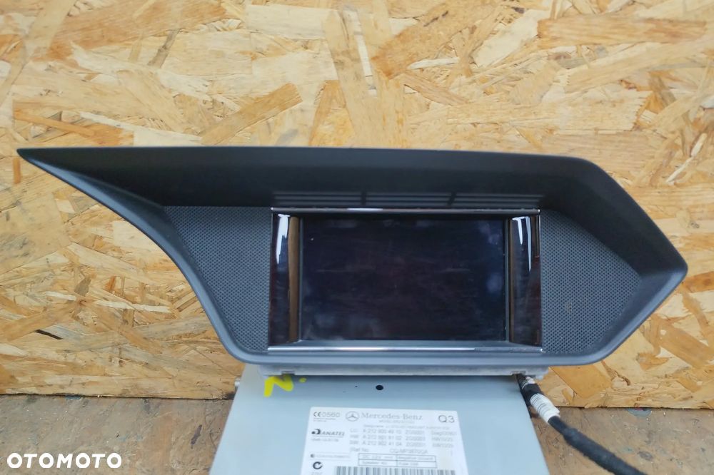 Mercedes W212 W207 radio CD oryginał A2129004910 + ekran wyświetlacz VDO A2129004900 komplet do MERCEDES w212 E-klasa 09- - 3