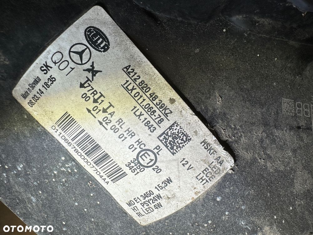 MERCEDES E 212  lampa prawa lift 2128204839 - 3