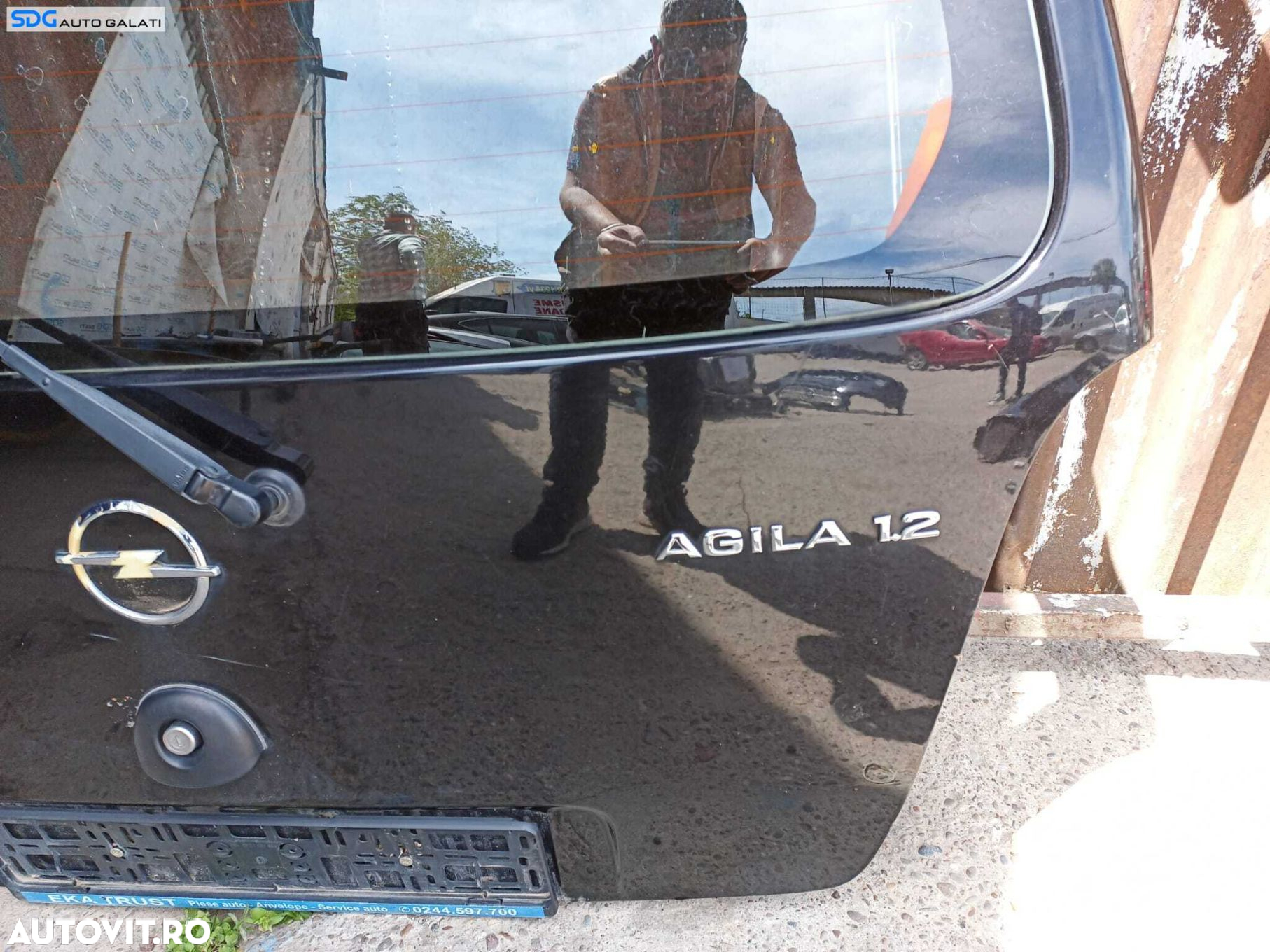 Haion Hayon Portbagaj Dezechipat cu Luneta Geam Sticla Opel Agila 2000 - 2007 Cod Culoare Z20R [X3652] - 2