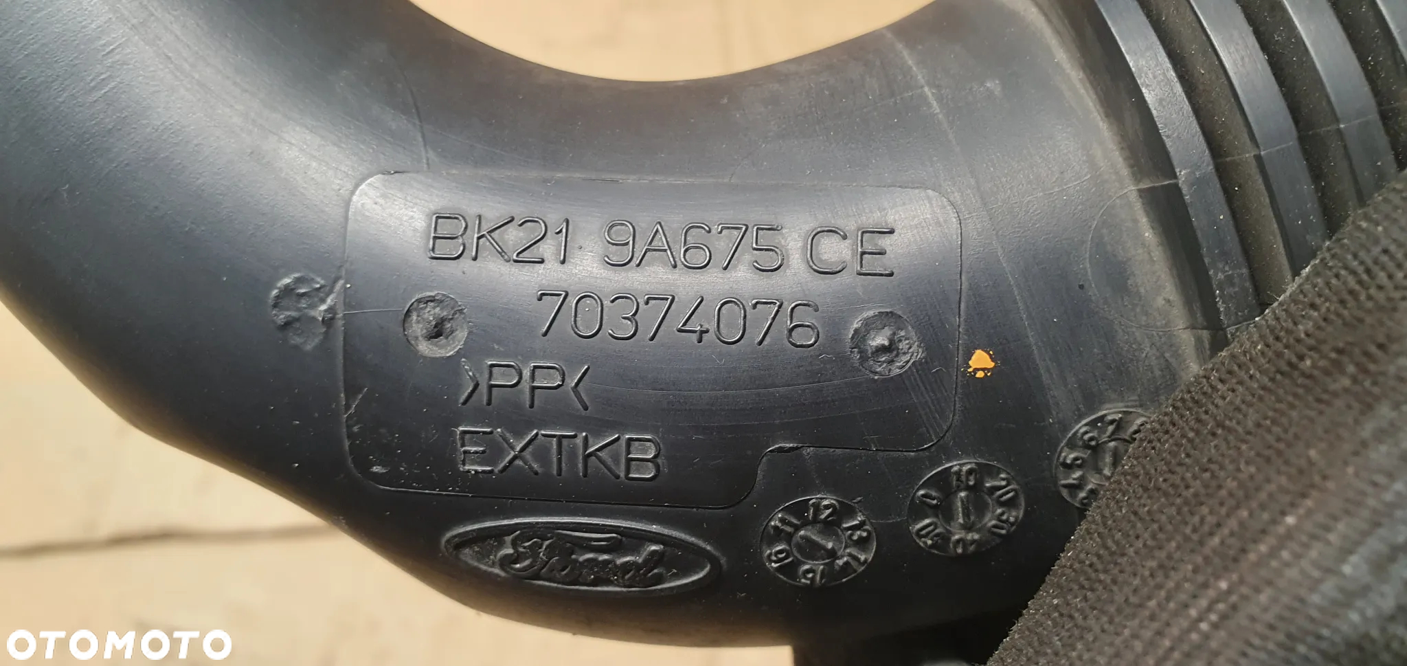 Rura dolot przewód powietrza Ford Transit Custom MK8 Lift 2.0 TDCI BK21-9A675-CE - 6