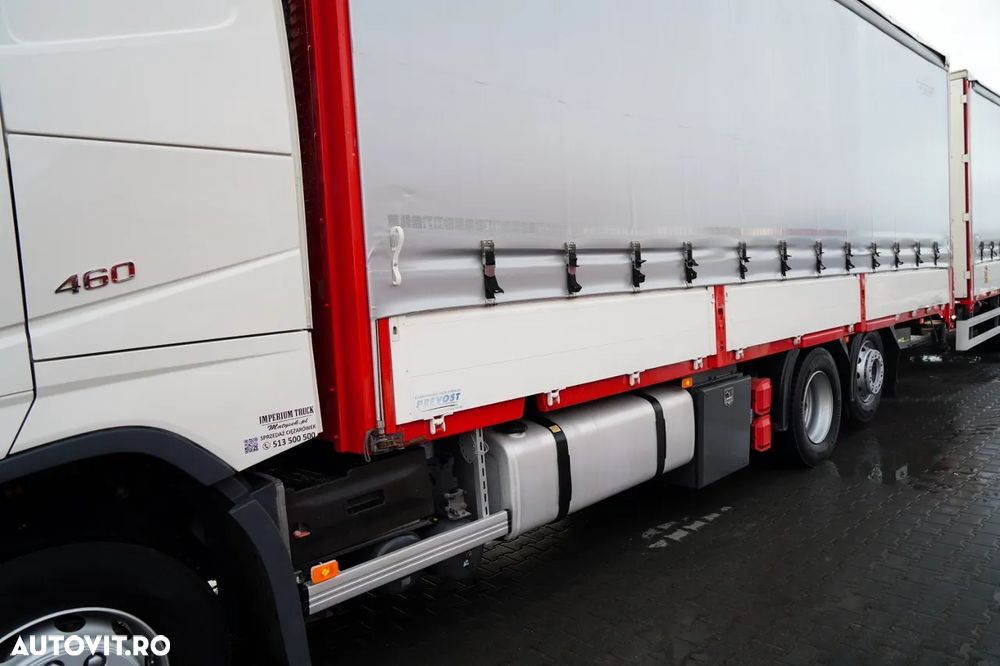 Volvo FH 460 / COMBINAT TANDEM / 120 M3 / TRAVERSE / DROPSIDE / I-PARK COOL / PODEA RESISTENTĂ / LIFT / AXE RIDICATĂ / DIRECȚIE - 7