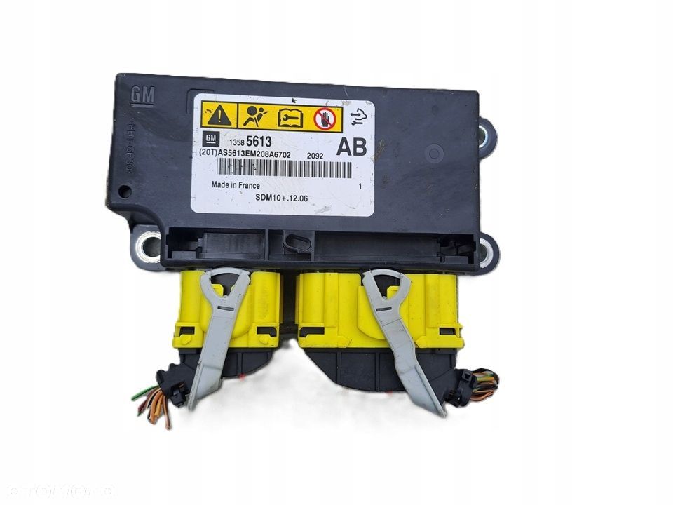 opel astra j moduł sensor airbag 13585613 - 1