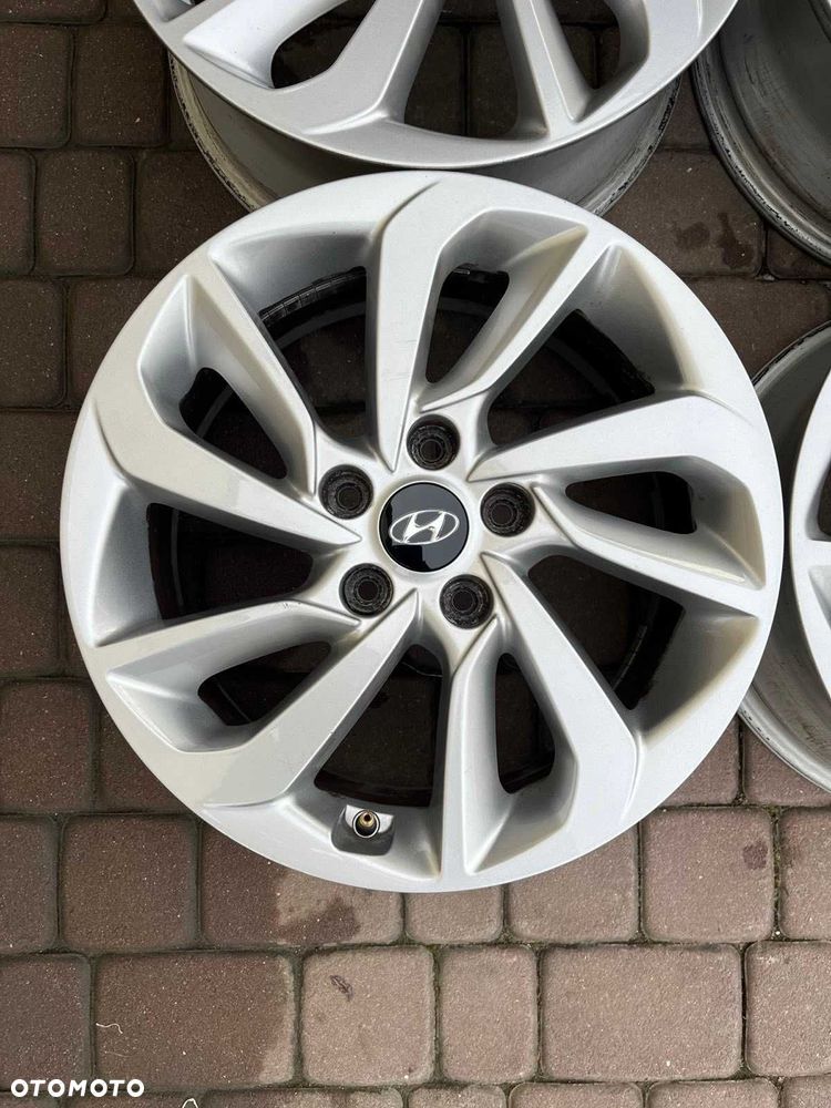 Oryginalne alufelgi Hyundai 5x114,3 17 cali CZUJNIKI Tucson IX35 SANTA - 6