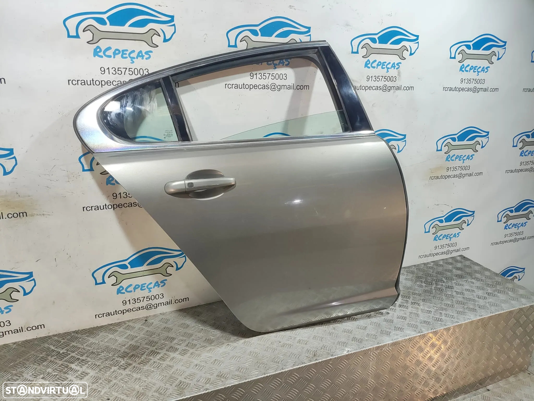 Porta Traseira Direita JAGUAR XF 1 MK1 X250 Fecho Elevador Motor Puxador Vidro - 4