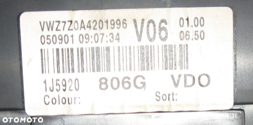 1J5920806G licznik zegar tacho GOLF IV BORA 1.9 TDI volkswagen - 3