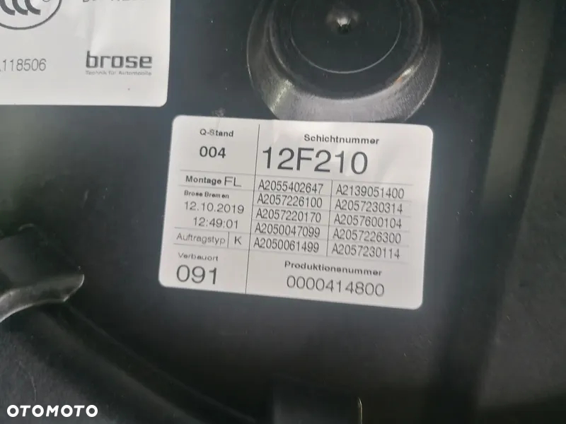 MERCEDES C-KL W205 19r PODNOŚNIK SZYB LEWY PRZÓD PRZEDNI A2050047099 - 2