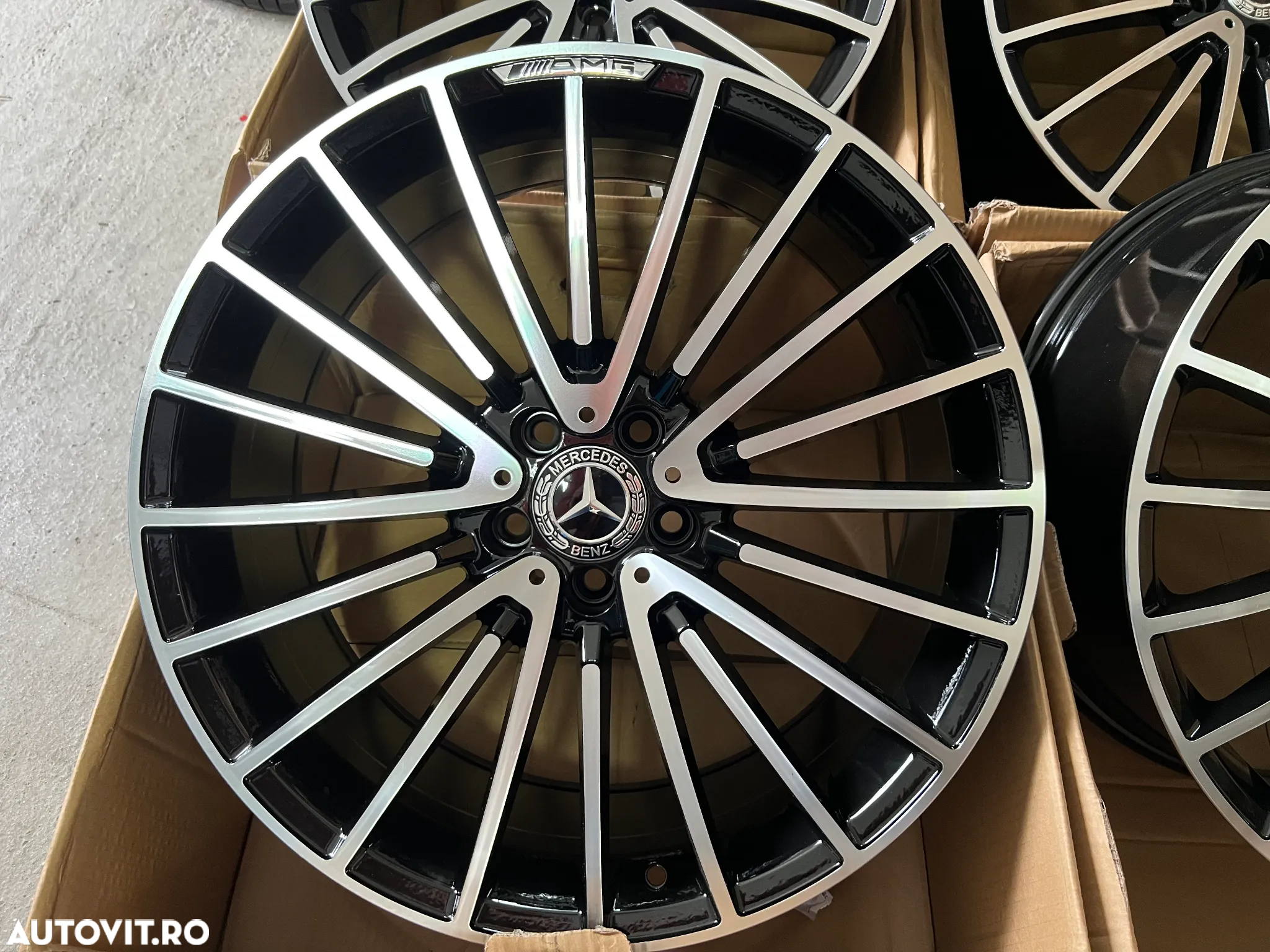 Jante Roti Mercedes19 R19 AMG Negru lucios R19 W222 W221 W212 W204 W205 W213 - 3