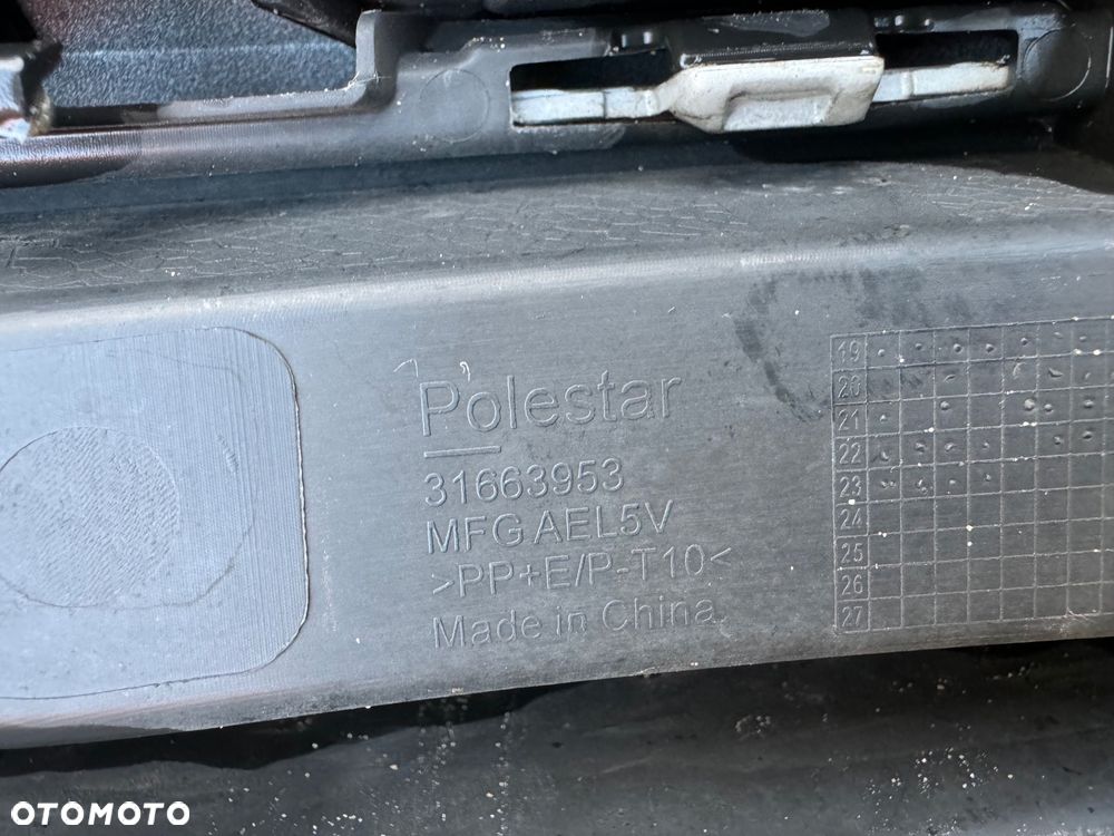 ZDERZAK PRZÓD PRZEDNI POLESTAR 2 II 6PDC KRATKA LEWA ŚRODKOWA GRILL 31690327 31663679 31663953 31698060 ORYGINAŁ - 16