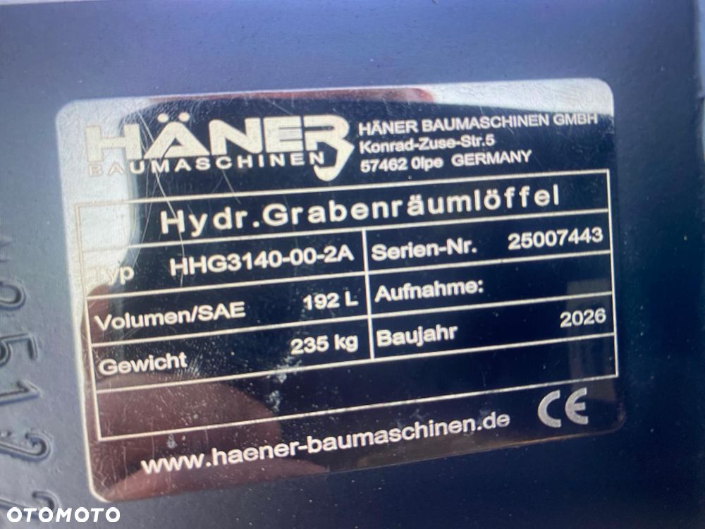 Inny Nowe łyżki skarpowe hydrauliczne Haener 1000 / 1400 / 1600 mm - 4