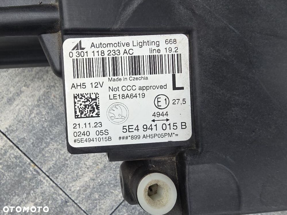 SKODA OCTAVIA 4 IV 5E4 Lampa prawa Kompletna Full Led Matrix 5E4941015B - 11