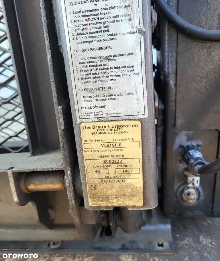 Podest rampa do wózka inwalidzkiego najazdy Iveco Ducato Nissan - 6