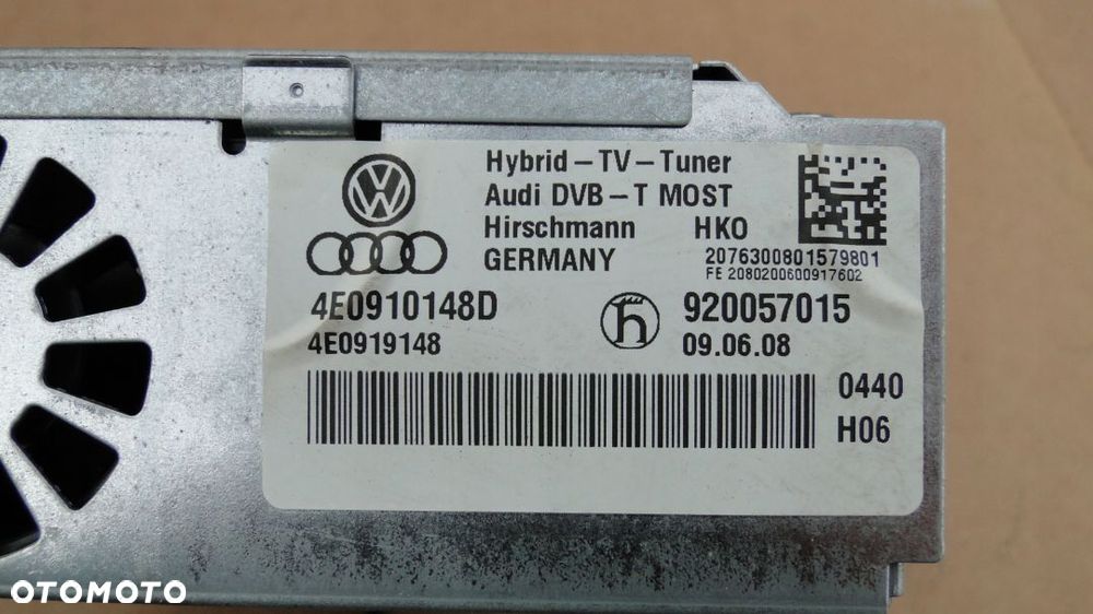 AUDI RS6 C6 A4 A6 A8 Q7 MODUŁ TUNER TV DVB-T EUROPA - 3