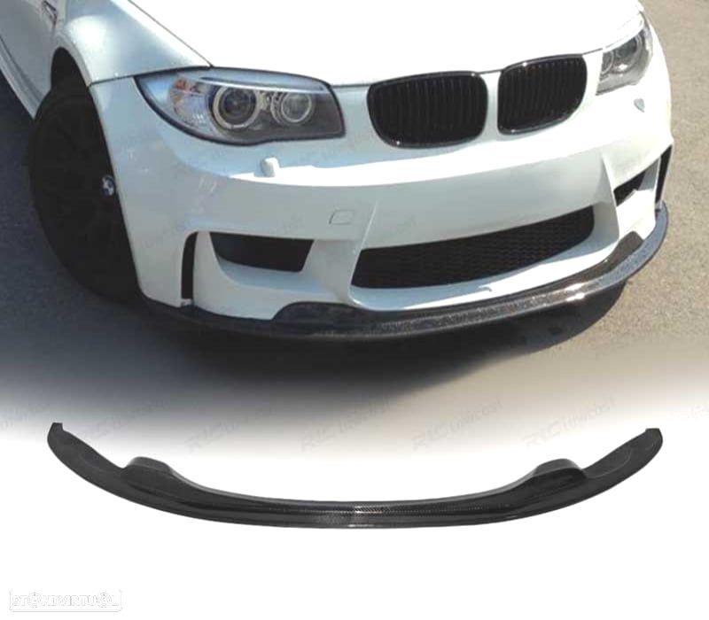 SPOILER LIP FRONTAL BMW E82 E88 1M 12- CARBONO - 1