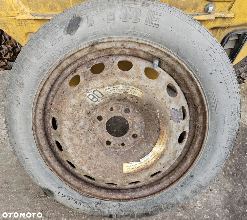 Nissan Note E11 Renault Clio III Twingo koło zapasowe dojazdowe 15 T125/70 D15 - 1