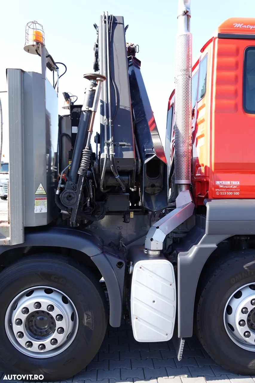 MAN TGS 35.360 / 8x2-4 / REMORCARE + HDS HIAB 166 E-2 / AXIE LIFTATOR / 4 AXI / GAMA HIDRAULICA / TROLIU / ASISTENTA RUTIERA / EURO 5 EEV - 16