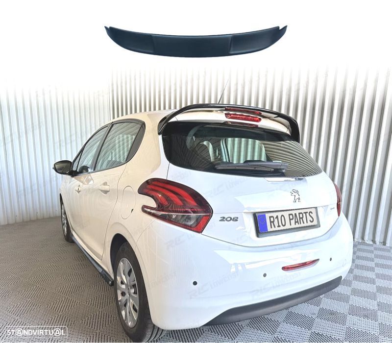 AILERON SPOILER PEUGEOT 208 12-15 PRETO BRILHANTE - 1