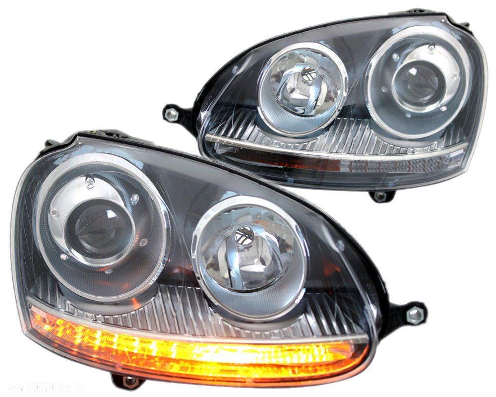 Lampy Reflektory DO VW GOLF V 5 OD 2003 DO 2008 Roku GTI LOOK H7 - 1