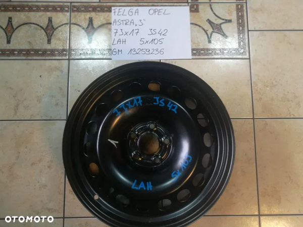 Felga Opel Astra J 17 5x105 Nowa Oryginalna